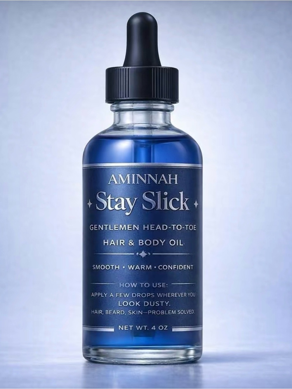 Aminnah Stay Slick Gentlemen Body Oil
